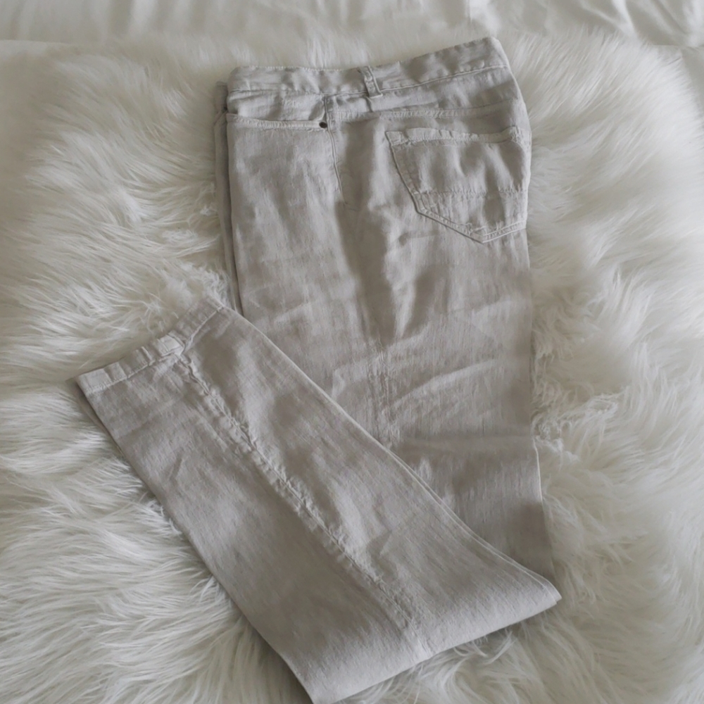 120% LINO SKINNY PANTS SIZE 27